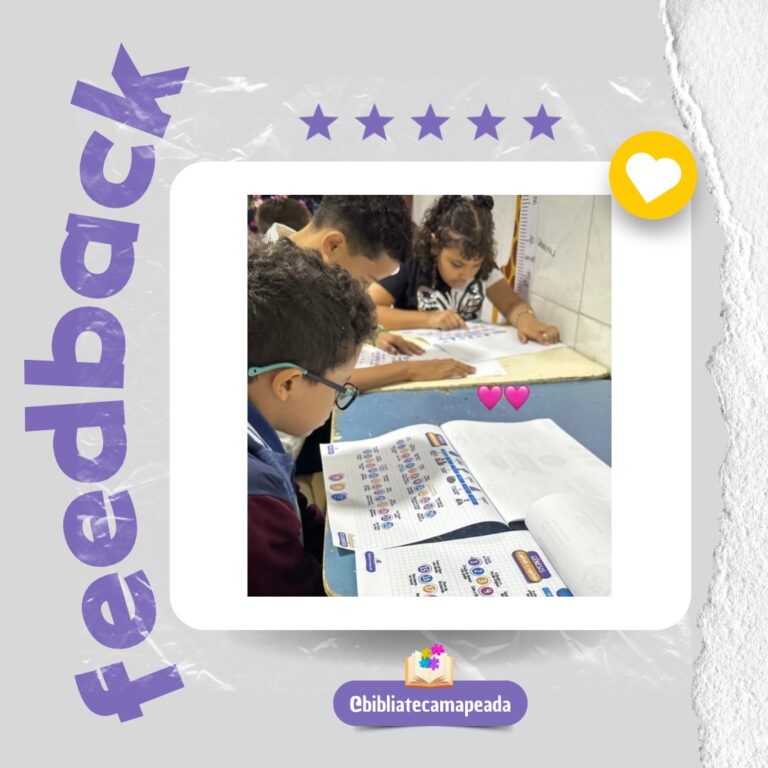 Feedback de criança usando material cristão