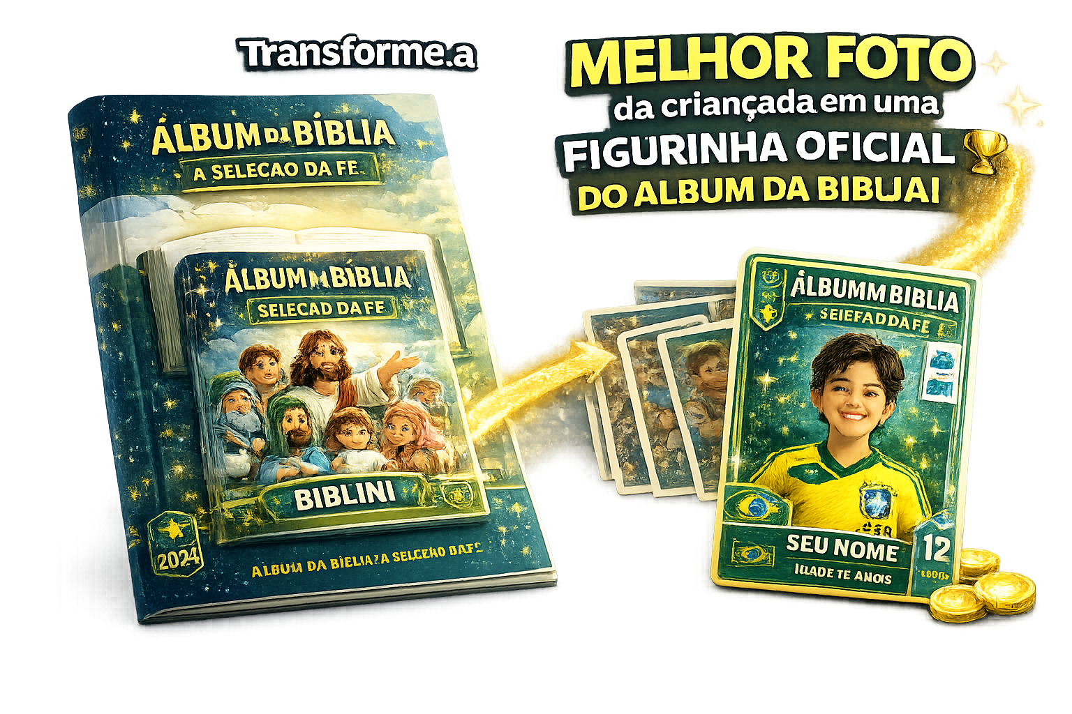 Figurinha personalizada da Copa